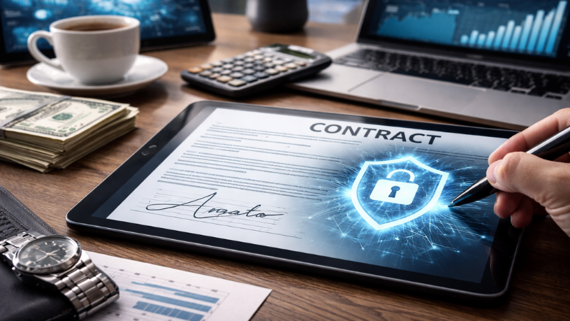 A Nexdata Tecnologia Ltda explica como a assinatura digital segura fortalece a validade jurídica e a integridade dos contratos financeiros.